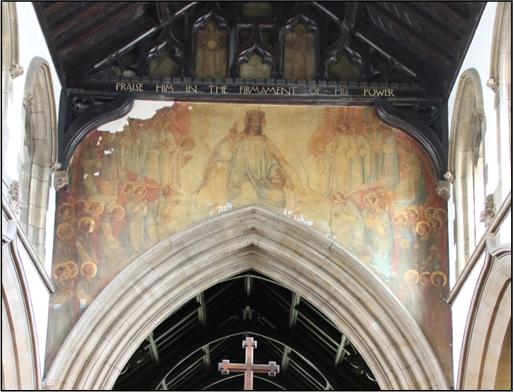 Frampton mural at St Peter's Birstall