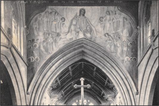 Early photograph of the Frampton mural