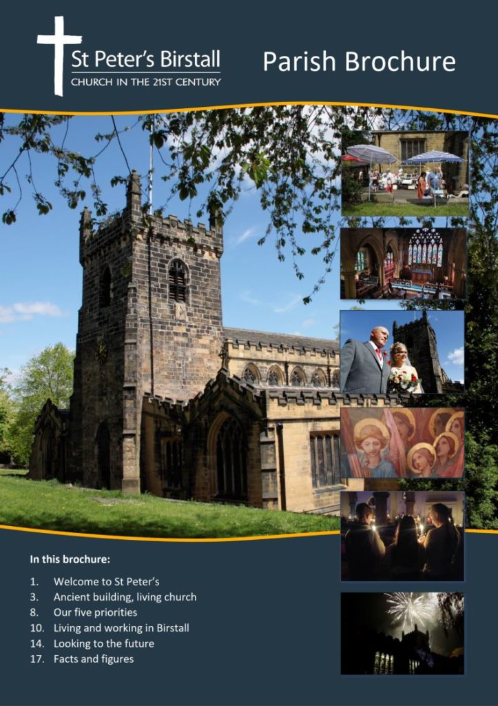 Cover of our parish brochure