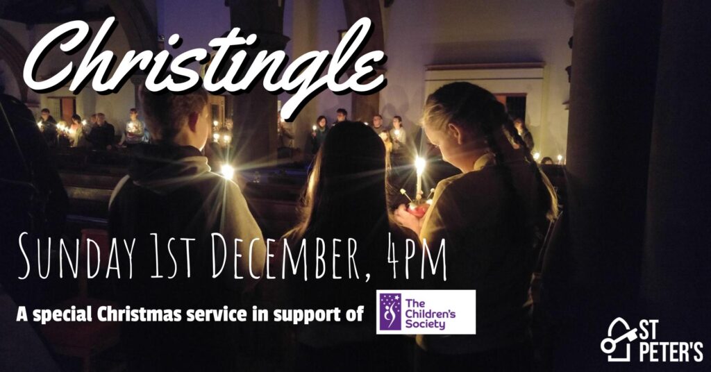 Christingle service, Sunday 1st December at 4pm